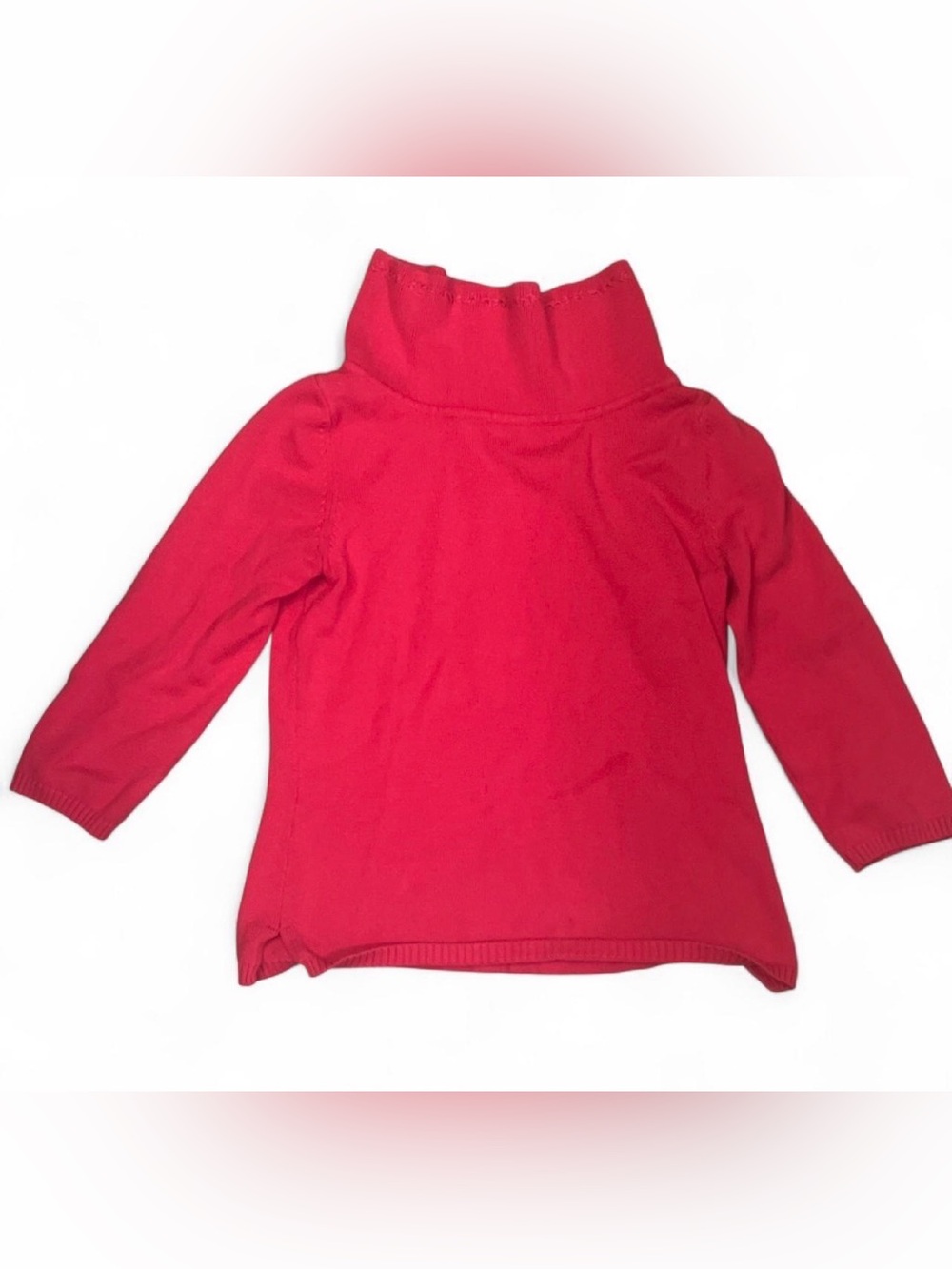 Vintage Rafaella Hot Pink Cowl Neck Sweater Early 2000s Women’s Size 8 Cotton